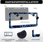 Blue Lightning License Plate Frames - Image 3