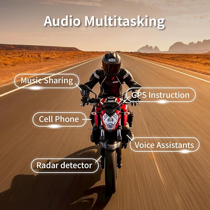 BK-S2 Motorcycle Bluetooth Intercom Headset - Image 7
