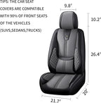 Car Seat Covers Front Only, Easy Install Luxury Leather Automotive Seat Covers - Image 2
