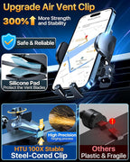 HTU 2025 Upgraded Car Phone Holder 【Safety Certs & No Smell】 Cell Phone Holder - Image 8
