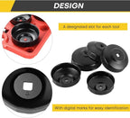 15PCS Oil Filter Cap Wrench Tool | Universal Oil Filter Socket Wrench Set 3/8 - Image 5