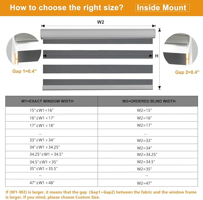 Persilux Cordless Zebra Blinds for Windows Free-Stop Roller Window Shades Dual - Image 7