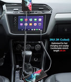 USB C to C Cable 100W 3FT for Car, Coiled USB C Cable Fast Charging for iPhone - Image 4