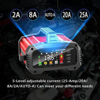YONHAN 25A Battery Charger & Maintainer, 12V/24V All-in-One Charger - Image 3