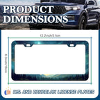 Starry Sky Mountain License Plate Frames - Image 2