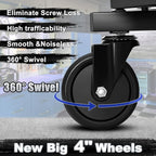 Rolling Stool with Wheels, Adjustable Height Pneumatic Garage Work Mechanic - Image 6