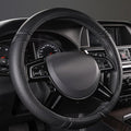 Car Pass Classical Leather Automotive Universal Steering Wheel Covers, by CARPASS