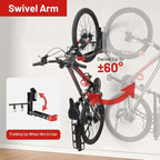Bike Wall Mount Rack Adjustable & Foldable Garage Bike Rack - Image 2
