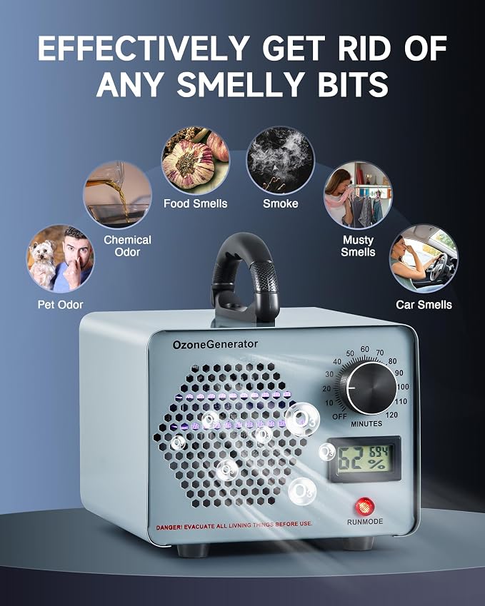 CREWORKS Ozone Odor Machine, Commercial Ozone Generator Air Purifier - Image 7