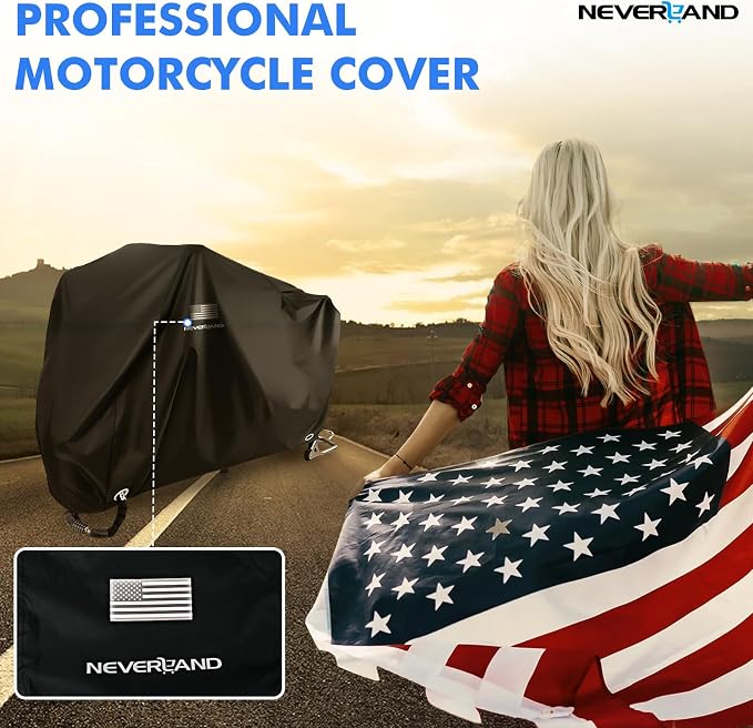 NEVERLAND Motorcycle Cover Waterproof Outdoor - Image 4