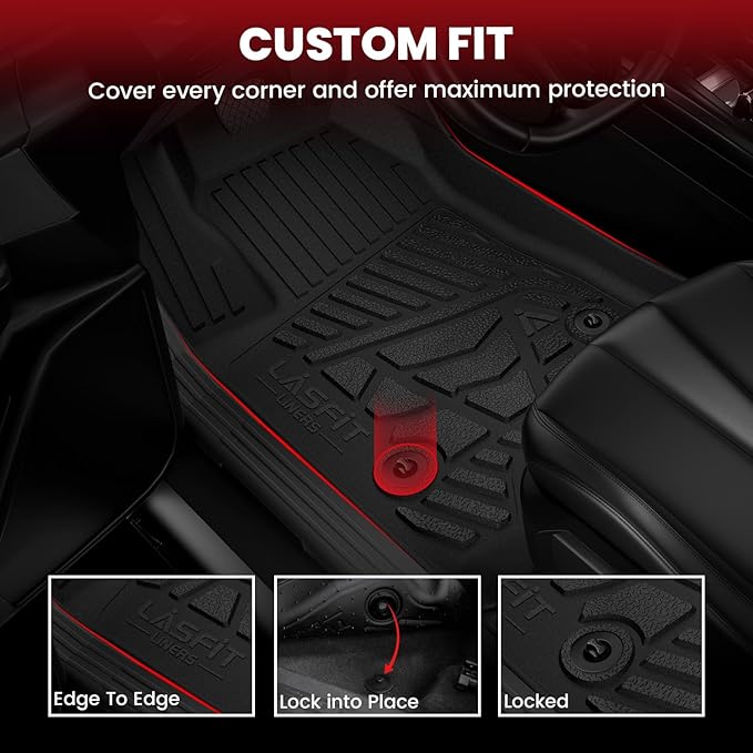 LASFIT Floor Mats 2007-2013 for Chevy Silverado/GMC Sierra 1500, 2008-2014 2500 - Image 3