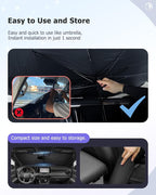 2025 Upgrade Car Windshield Sun Shade Windshield Sunshade Umbrella Protect Car - Image 8