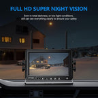 2 Magnetic Solar Wireless Backup Camera HD1080P 3 Mins DIY Installation DVR 7" - Image 5