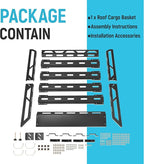 ECOTRIC 50" x 39" x 4.75" Roof Rack Cargo Basket W/Cross Bars Fit - Image 8
