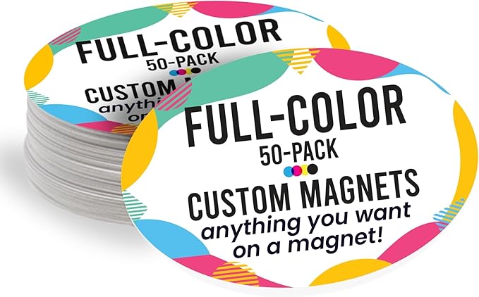 Magnet Me Up Custom 4x6 Inch Oval Magnet, 50 Pack, Customizable by MagnetMeUp