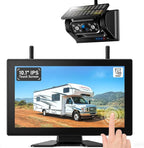 10.1" Magnetic Solar Wireless Backup Camera System, HD1080P Loop Recording 10.1 by ZEROXCLUB