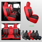 for Jeep Wrangler Seat Covers 4Door JL 2018 2019 2020 2021 2022 2023 2024 2025 - Image 8