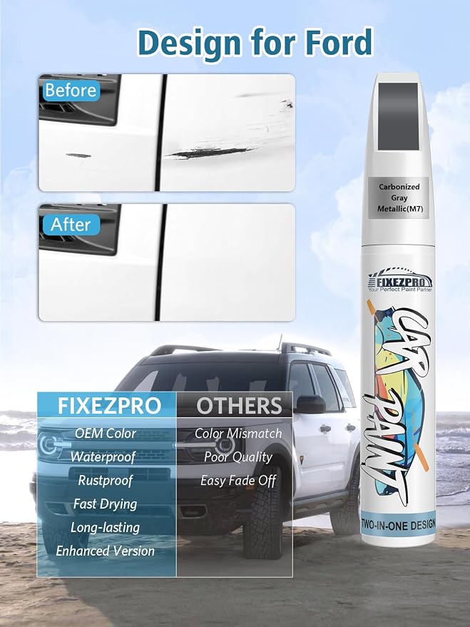 Carbonized Gray Metallic Touch Up Paint - Image 2