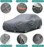 16 Layers Car Cover Waterproof All Weather, Heavy Duty Outdoor Car Cover - Image 3