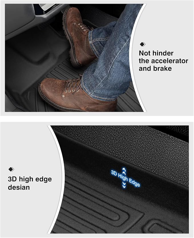 Powerty Floor Mats for 2023 2024 2025 Mazda CX50 CX-50 Accessories All Weather - Image 5