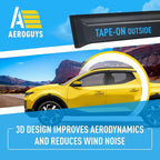 Extra Durable Window Deflectors Tape-On Window Visors Rain Guards Fit - Image 5