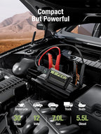YESPER Jump Starter Portable, 1500A Peak Motorcycle Jump Starter, Jump Box - Image 3