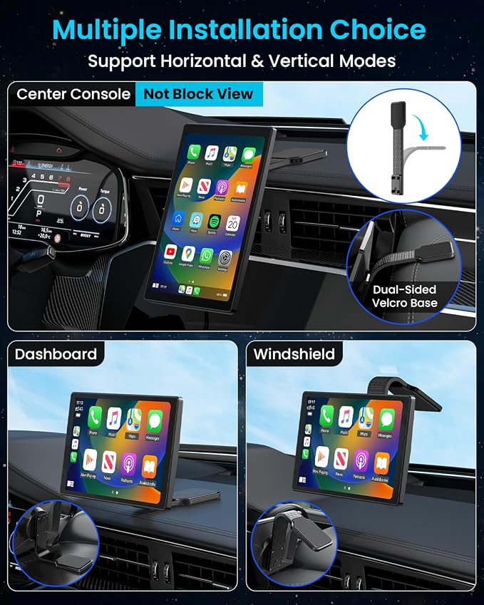 8” Wireless Apple CarPlay Screen - Image 9