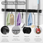 Mop Broom Holder Wall Mount - Image 2