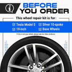 Premium Tesla Wheel Curb Rash Repair Kit - Image 2