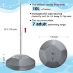 Pool Float Storage Rack 13 x 78 Inch Pool Float Holder Stainless Steel - Image 2