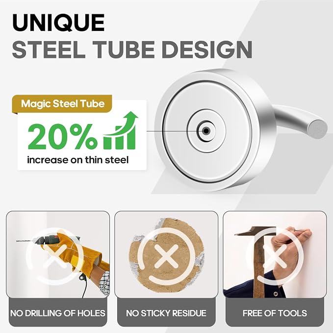 Neosmuk Magnetic Hooks, Cruise Ship Essentials, 30lb+ Heavy Duty Magnetic Hooks - Image 2