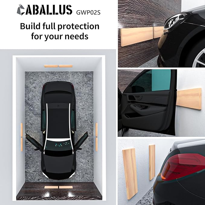 GWP02S Wood Grain Garage Wall Protector Car Door Protectors, Garage Accessories - Image 3