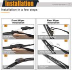 AUTOBOO 26"+14" Windshield Wipers - Image 3