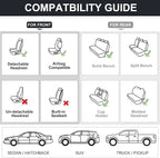 Front Seat Covers, 2 Pieces Universal Seat Covers - Image 7