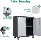 Metal Tool Cabinet, Garage Storage Cabinet System, Wall Cabinet & Locking - Image 6