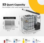 BougeRV 12V Portable Refrigerator Fridge Freezer Portable Car Fridge 53 Quart - Image 2