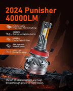 LUXSTER | Punisher 9007 HB5 LED Bulbs, 40000LM Ultra Bright, Triple Copper - Image 4
