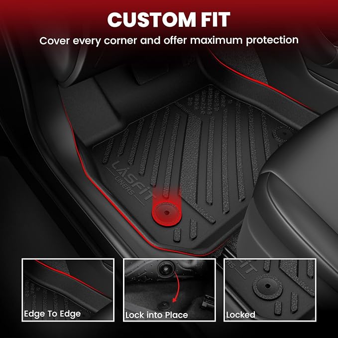 LASFIT Floor Mats & Trunk Mat for 11th Gen Honda Civic 2026 2025 2024 2023 2022 - Image 3