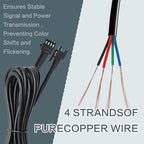 8 Pcs 4 Pin RGB Extension Cable RGB Wire - Image 6