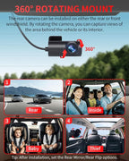 Dash Cam Front and Rear, 4K Full HD Dual Dash Camera - Image 7