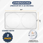 EcoNour Car Windshield Sun Shade, Reflector Sunshade car Window Shades - Image 3