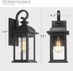 FEMILA Exterior Wall Sconce, 2 Packs Outdoor Waterproof Wall Lights Fixture - Image 7