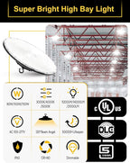 UFO LED High Bay Light, 150W/100W/80W Adjustable, 3000K/4000K/5000K Adjustable - Image 4