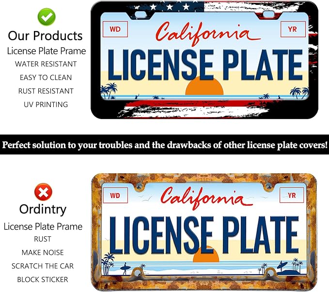 American Flag License Plate Frames - Image 4