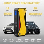 DBPOWER Peak 1600A 18000mAh Portable Car Jump Starter Battery Booster - Image 2
