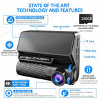4K Dash Cam Front and Rear, 30FPS Dash Camera - Image 3