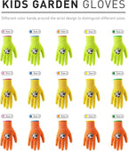 HANDLANDY 2 Pairs Kids Gardening Gloves, Toddler Children Garden Yard Work - Image 5