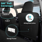 Seat Covers for Toyota 4Runner 2011-2024, Faux Leather Car Seat Cover Full Set - Image 2