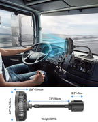 12V Car fan, 3-Speed Portable Vehicle Fan - Image 7