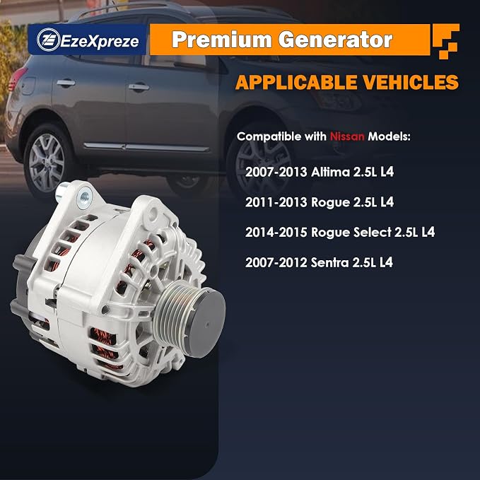 Ezexpreze Alternator fit for Nissan Altima 2007-2012 L4 2.5L, for Sentra - Image 2